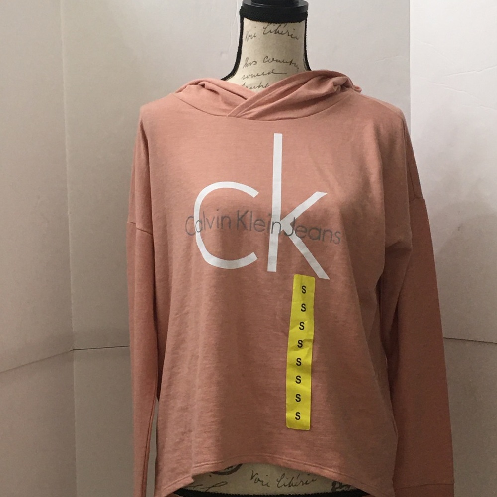 NEW Pale Pink Calvin Klein logo Sweatshirt